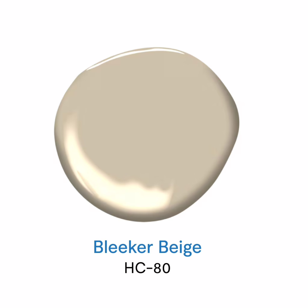 Bleeker Beige HC-80 สีทาบ้านโทนสีกลาง สีเบจ สีครีมยอดนิยม จาก Benjamin Moore