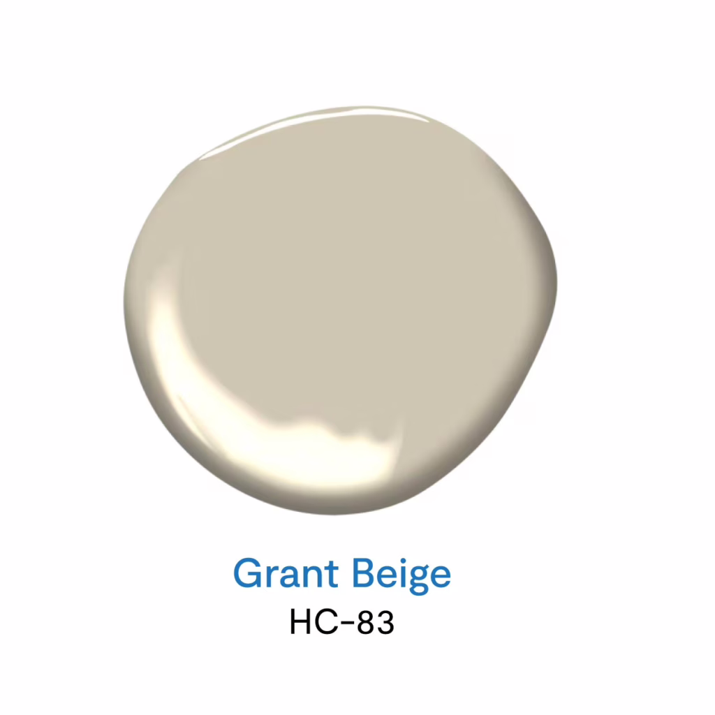 Grant Beige HC-83 สีทาบ้านโทนสีกลาง สีเบจ สีครีมยอดนิยม จาก Benjamin Moore