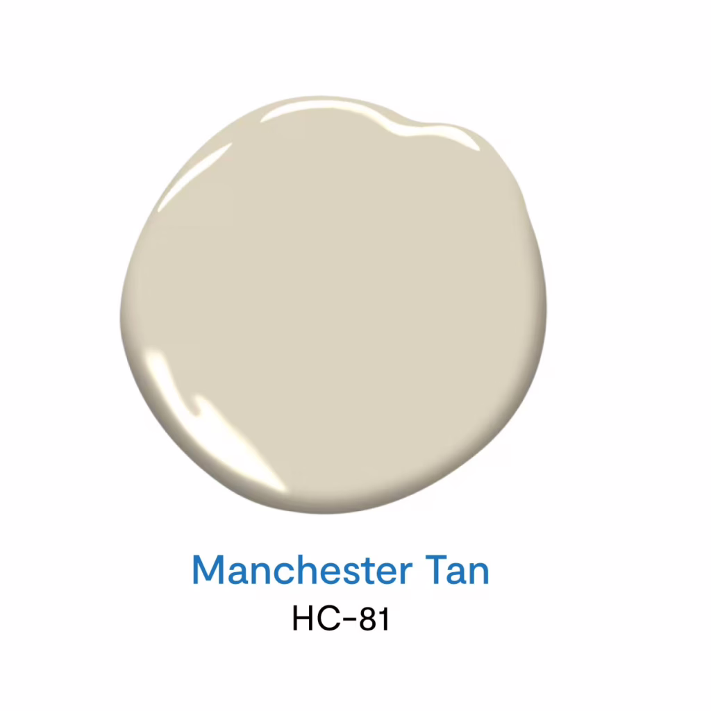 Manchester Tan HC-81 สีทาบ้านโทนสีกลาง สีเบจ สีครีมยอดนิยม จาก Benjamin Moore