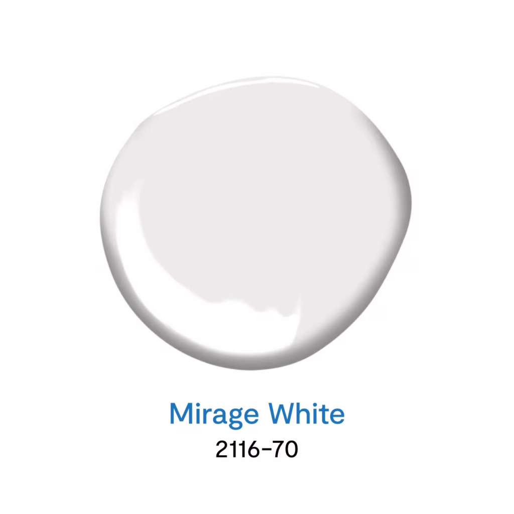 Mirage White 2116-70 สีทาบ้านสีขาว จาก Benjamin Moore