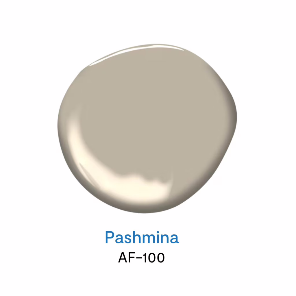 Pashmina AF-100 สีทาบ้านโทนสีกลาง สีน้ำตาลเทายอดนิยม จาก Benjamin Moore