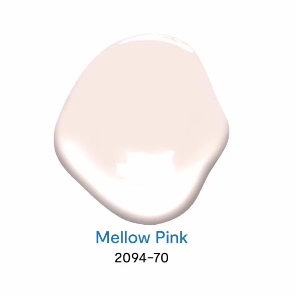 Mellow Pink 2094-70 สีทาบ้านโทนสีชมพู สีชมพูยอดนิยม จาก Benjamin Moore
