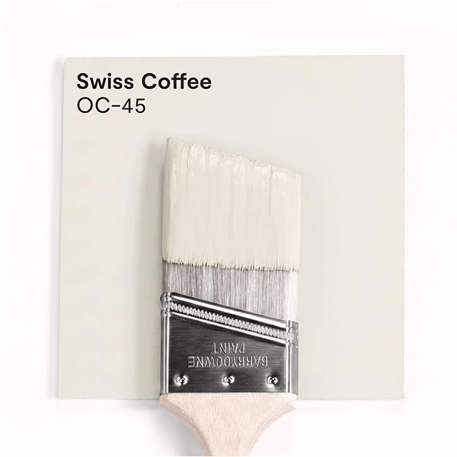 สีขาวยอดนิยม Swiss Coffee OC-45 จาก Benjamin Moore หนึ่งใน Color Trends 2026 สีทาบ้านขาวแต่งบ้านสวย สีขาวยอดนิยม Swiss Coffee OC-45 จาก Benjamin Moore หนึ่งใน Color Trends 2026 สีทาบ้านขาวแต่งบ้านสวย