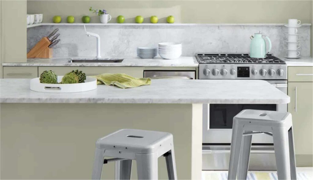 รวมเฉดสีเขียวอ่อนแต่งบ้านสวยจาก Benjamin Moore สีทาบ้านสีเขียวอ่อนยอดนิยม