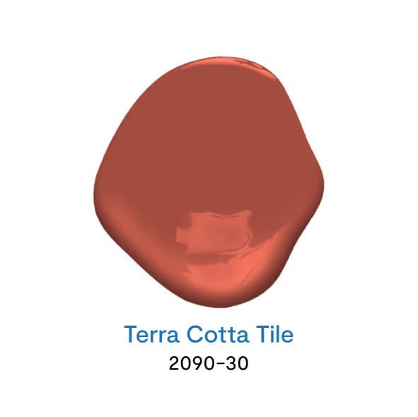 Terra Cotta Tile 2090-30 สีทาบ้านสีแดงยอดนิยม จาก Benjamin Moore