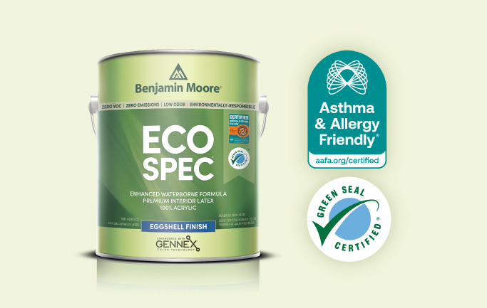 Benjamin Moore ECO Spec สีทาบ้านปลอดภัยสำหรับคนผิวแพ้ง่าย สี Benjamin Moore ECO Spec ปลอดภัยสำหรับผู้ภูมิแพ้