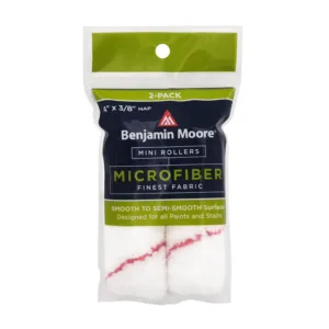 ลูกกลิ้งทาสี Microfiber Mini Rollers 3/8" ขนาด 4 นิ้ว แพค 2 ชิ้น ยี่ห้อ Benjamin Moore