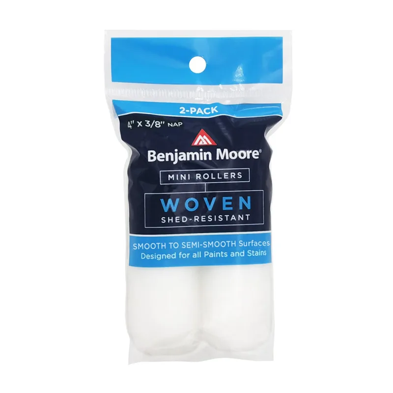 ลูกกลิ้งทาสีภายใน Woven Mini Rollers 3/8" ขนาด 4 นิ้ว แพค 2 ชิ้น ยี่ห้อ Benjamin Moore