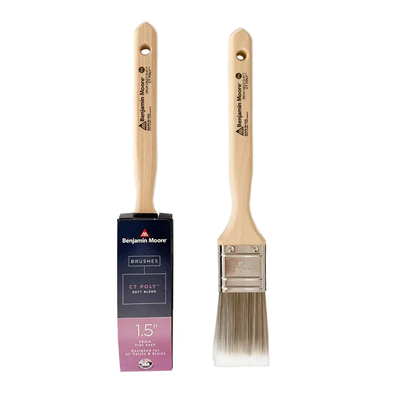 แปรงทาสีหัวตัดตรง CT Poly Flat Sash ขนาด 1.5 นิ้ว (Soft Blend) ยี่ห้อ Benjamin Moore