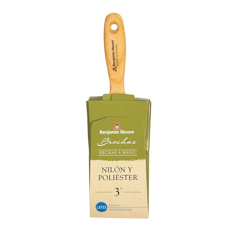 แปรงทาสีหัวตัดตรง Nylon/Polyester Varnish Flat Sash ขนาด 3 นิ้ว ยี่ห้อ Benjamin Moore